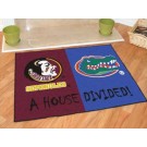 Florida State Seminoles and Florida Gators 34" x 45" House Divided Mat