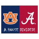 Auburn Tigers and Alabama Crimson Tide 34" x 45" House Divided Mat