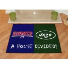 New York Giants and New York Jets 34" x 45" House Divided Mat