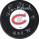Larry Robinson Autographed Montreal Canadiens Puck