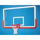 Outer Limit Pro 42" x 72" Rectangular Glass Basketball Backboard WITHOUT Center Strut Reinforcer