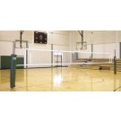 Collegiate 1 Court Volleyball System without Floor Sleeves and Covers