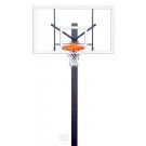 Endurance Playground Basketball System with 42" x 72" Glass Backboard and 6' Extension