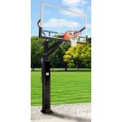 All Pro Jam Adjustable Basketball System with a Glass Backboard