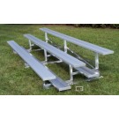 15' Fixed / Stationary Bleachers with Double Foot Planks (3 Row)