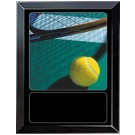 Tennis Court Sports Scene Medium Plaque
