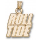 Alabama Crimson Tide "Roll Tide" Pendant - 10KT Gold Jewelry