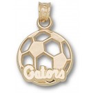 Florida Gators "Gators Soccer Ball" Pendant - 14KT Gold Jewelry