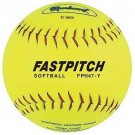 11" Yellow Fast Pitch Softballs from Markwort - 1 Dozen