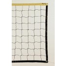 Markwort Black Polyethylene Volleyball Net - Yellow Top Band 