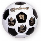Traditional Black and White Hand Sewn Soccer Ball from Markwort - Size 5