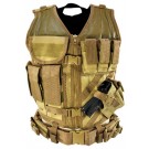 Tan Tactical Vest (Regular, M-XL)