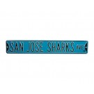 Steel Street Sign:  "SAN JOSE SHARKS"