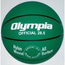 Intermediate / Women Green Rubber Basketballs - Set Of 6