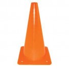 9" Orange Lightweight Poly Colored Cones (Set of 32)