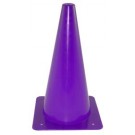 9" Purple Lightweight Poly Colored Cones (Set of 32)