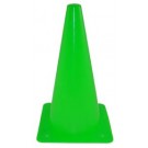 12" Green Lightweight Poly Colored Cones (Set of 16)