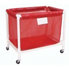 Red PVC Laundry and Equipment Cart