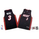 Dwyane Wade Miami Heat #3 Revolution 30 Swingman Adidas NBA Basketball Jersey (Road Black)