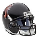 Texas Tech Red Raiders NCAA Mini Authentic Football Helmet From Schutt (Black)