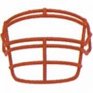 Grey Reinforced Jaw and Oral Protection (RJOP) Full Cage Football Helmet Face Guard from Schutt