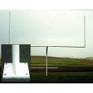 Semi-Permanent High School Football Goal Post - One Pair (23'4" Crossbar)