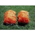 Polyethylene Junior Size Orange Soccer Net - One Pair