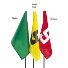 20" x 14" Numbered (1-9) Red Nylon Golf Flag with Grommets - Set of 9 Flags