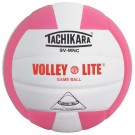 Tachikara "Volley-Lite" Sensi-Tec Composite Leather Volleyball (Pink / White)