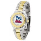 Mississippi (Ole Miss) Rebels Competitor Ladies Watch with Two-Tone Band