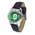 Michigan State Spartans Sport AnoChrome Ladies Watch with Leather Band